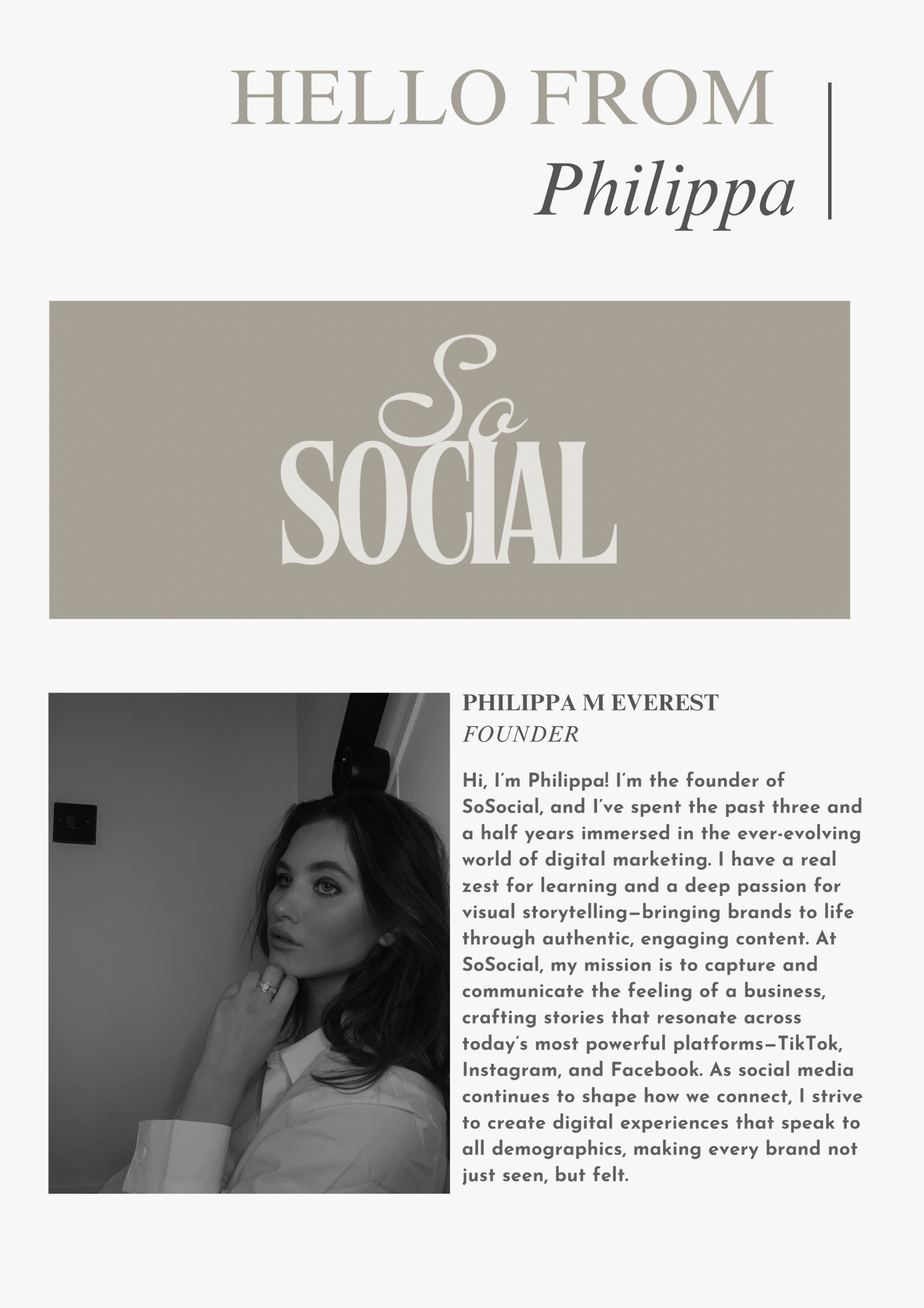 Philippa M Everest — Founder of So Social